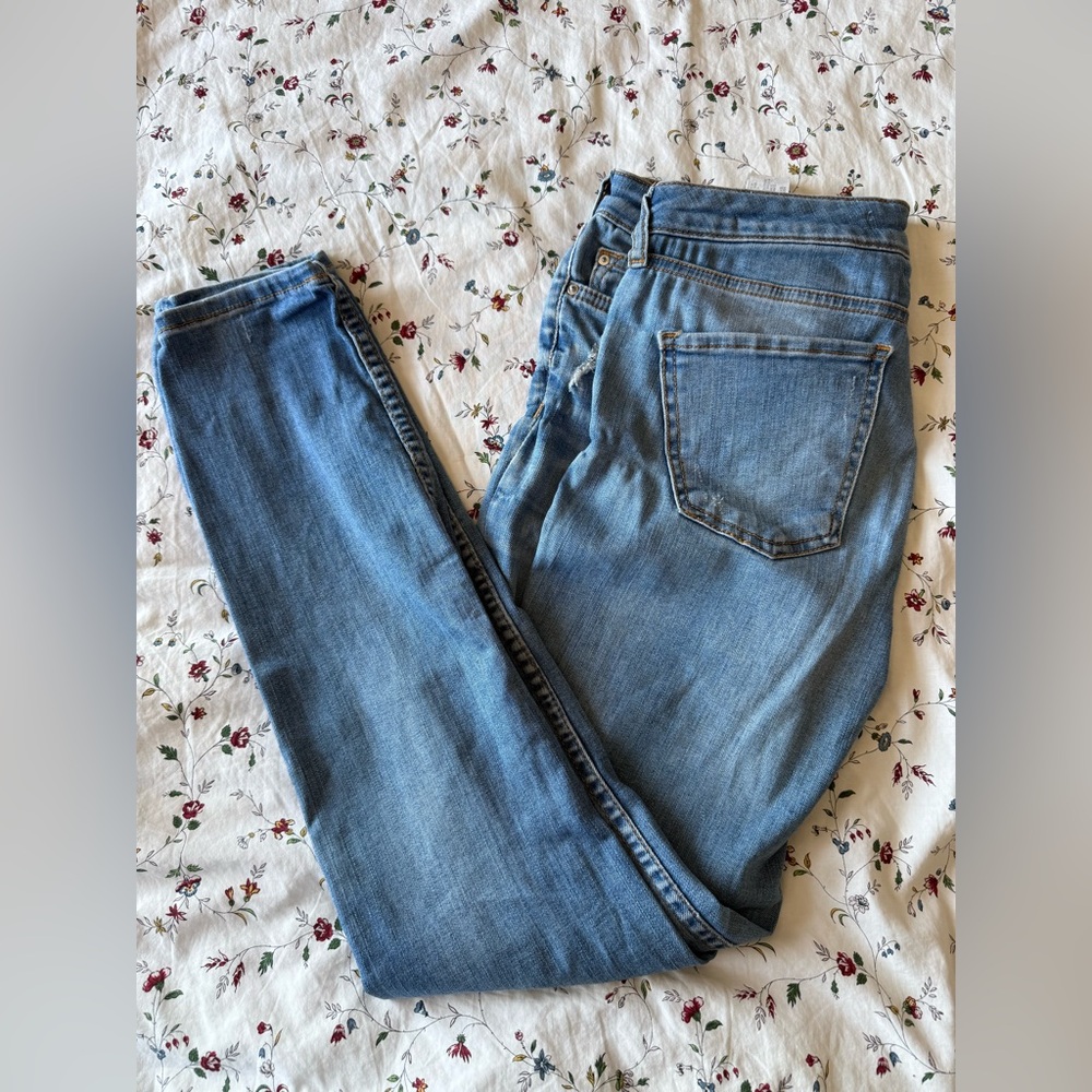 ZARA Light Blue Women's Skinny Distressed Jeans EU 36, US 4